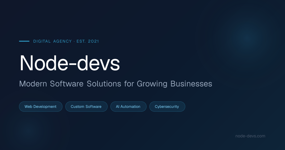 Node-devs — Modern Software Solutions for Growing Businesses